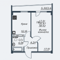 1-комнатная квартира, ЧЕРЕПОВЕЦ, М. ГОРЬКОГО 34 1-комнатная квартира, ЧЕРЕПОВЕЦ, М. ГОРЬКОГО 34